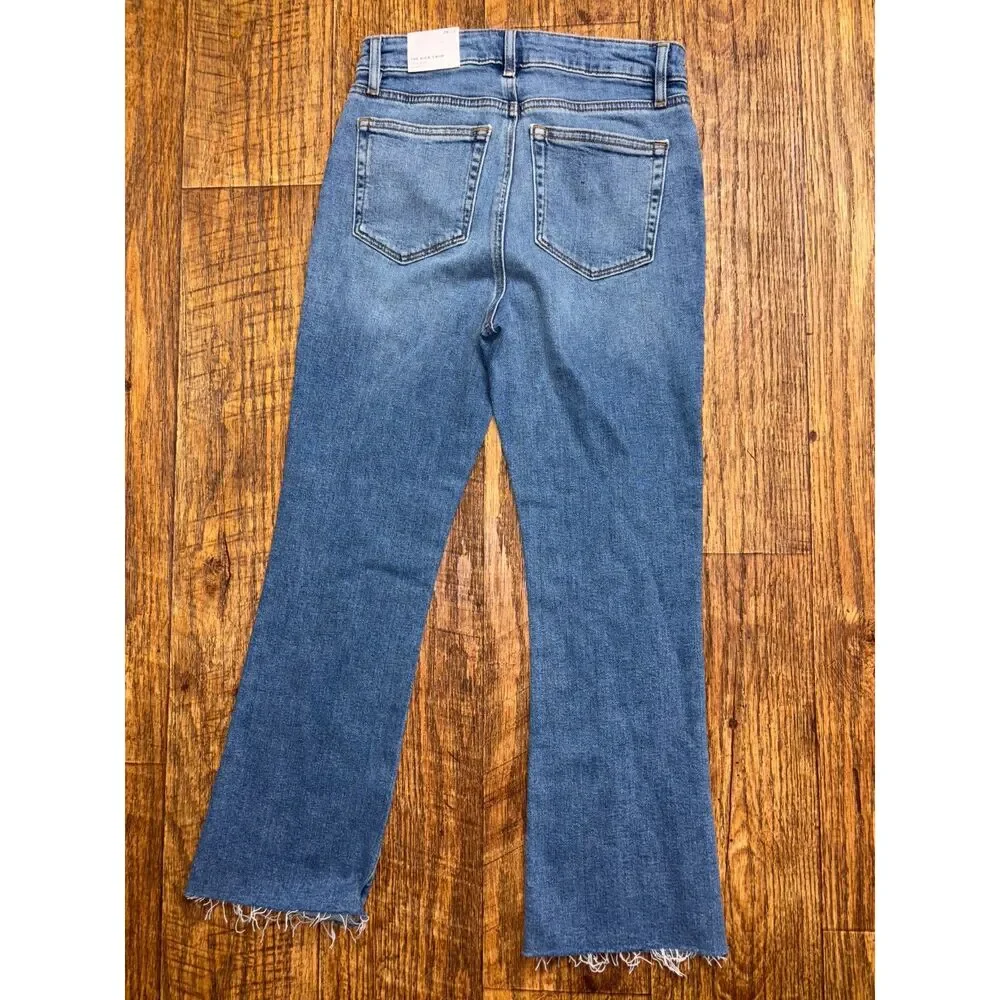LOFT Kick Crop High Rise Curvy Jeans Women's Size 26/2 Cropped Denim